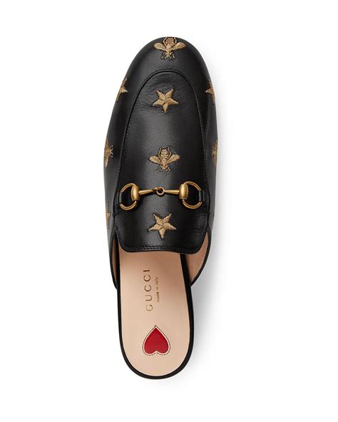 gucci princetown leather flat mules.